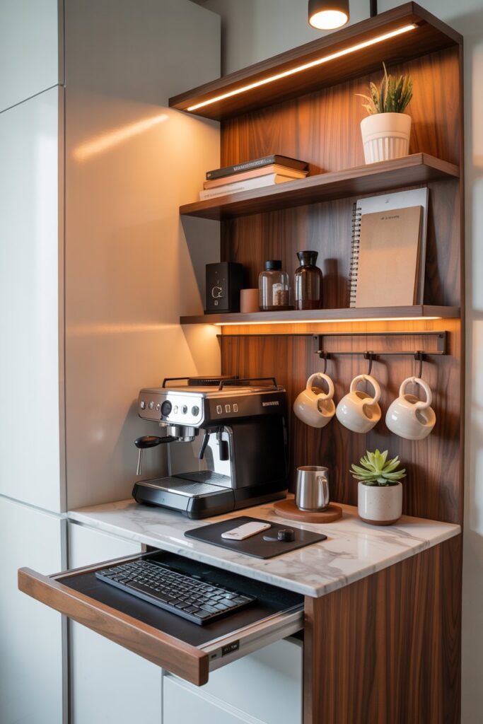 Coffee Station Desk Combo