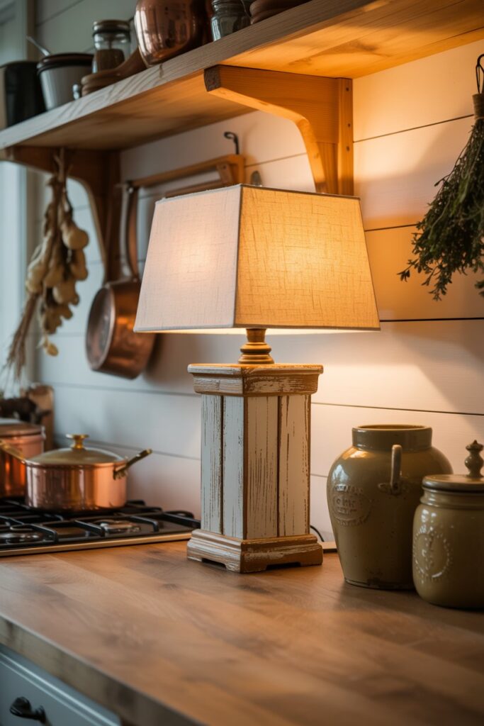 Farmhouse Corner Lamp Styling