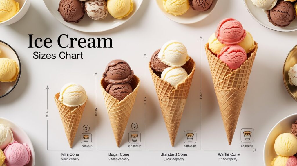 Ice Cream Cone Sizes Chart