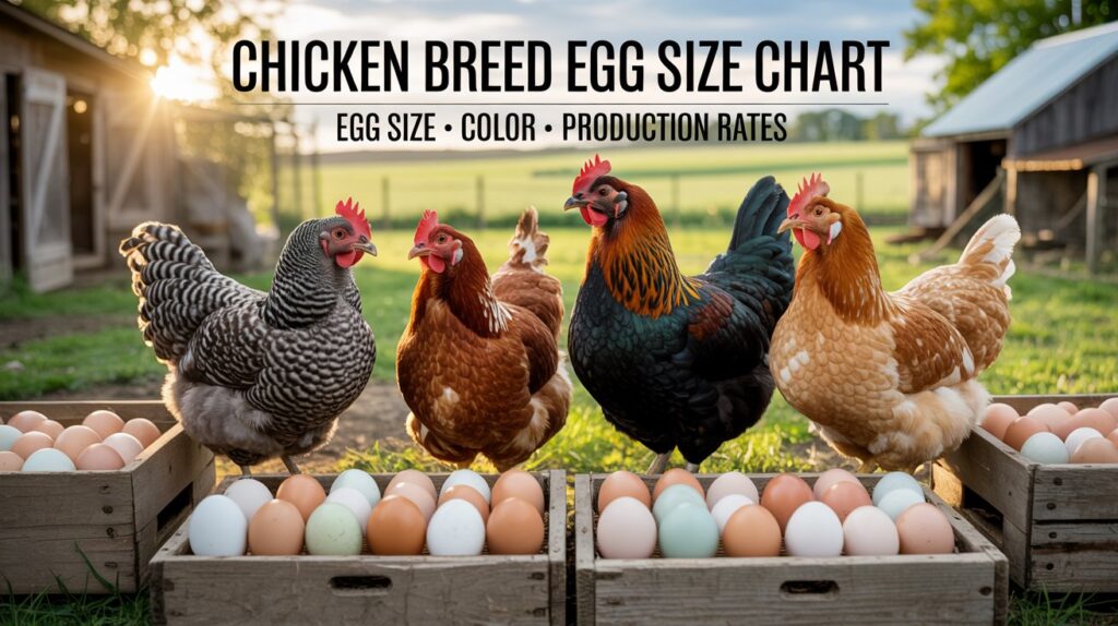 Chicken Breed Egg Size Chart: Find Your Perfect Egg Production