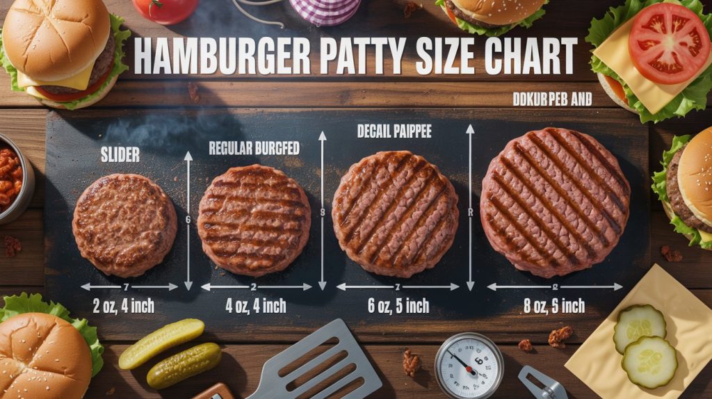 Hamburger Patty Size Chart: Perfect Portions and Cooking Times