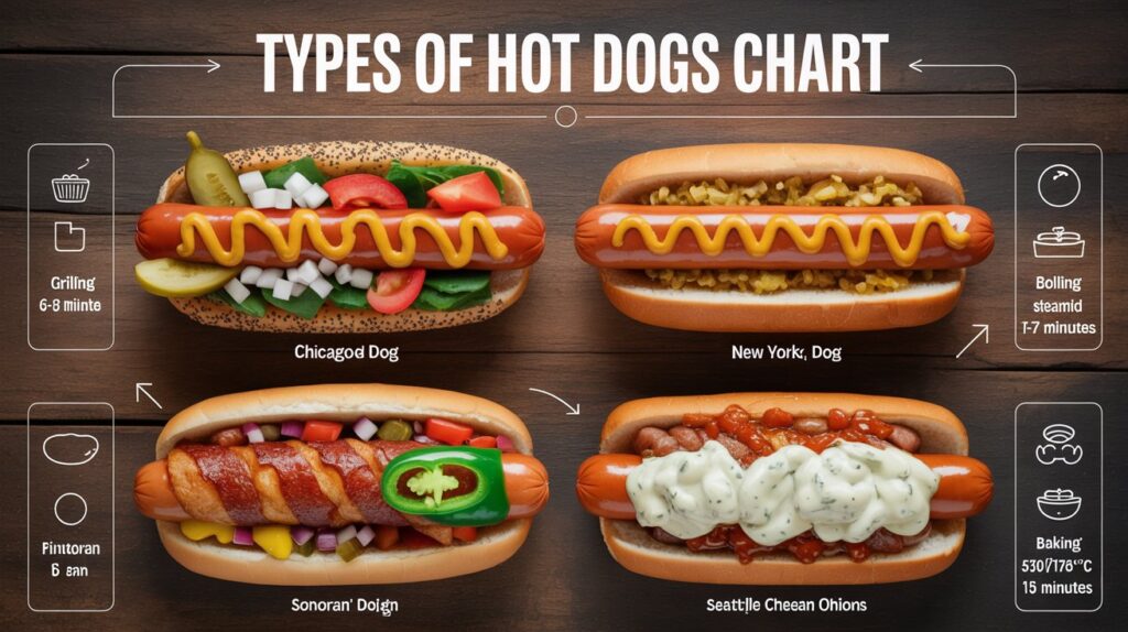 Types of Hot Dogs Chart