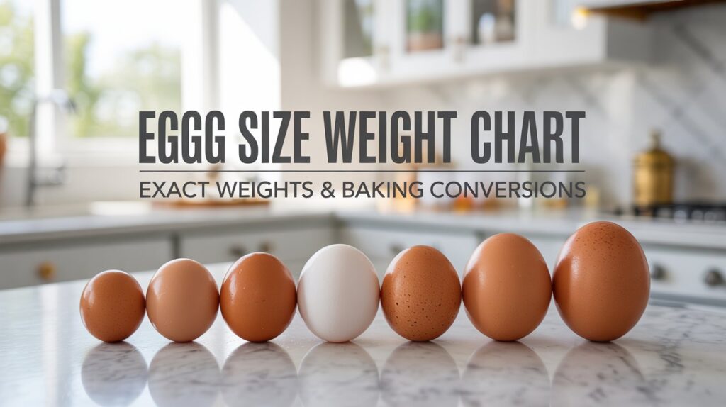 Egg Size Weight Chart: Perfect Measurements for Baking Success