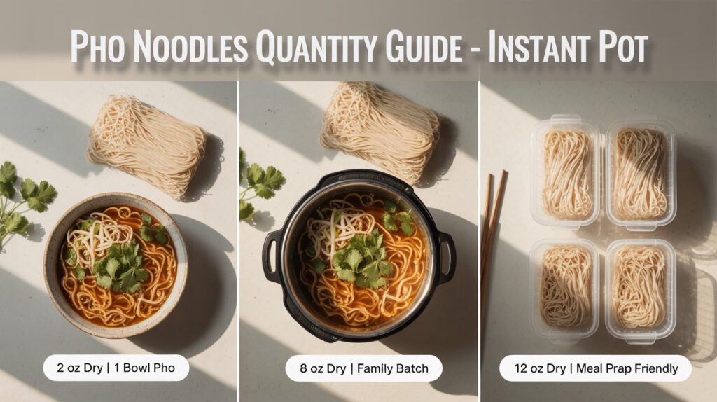 Noodle Quantity Chart