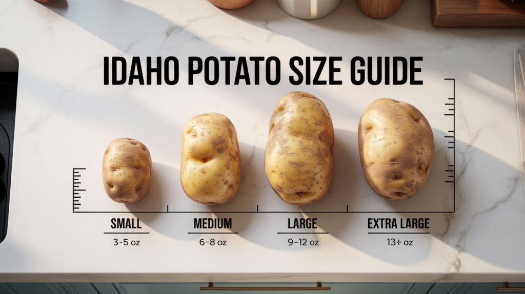 Idaho Potato Size Chart