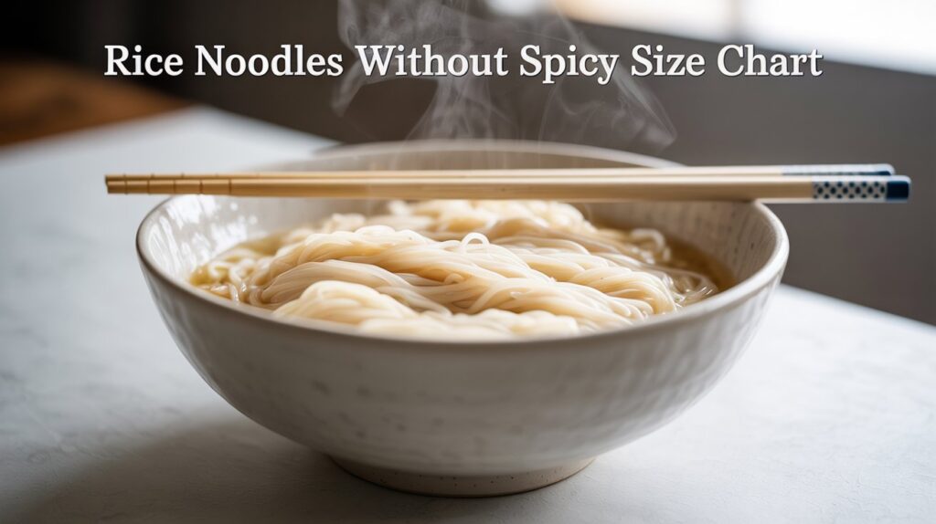 Rice Noodles Without Spicy Size Chart: Ultimate Guide & Tips