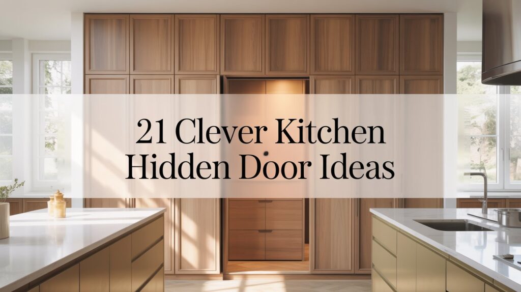 21 Kitchen Hidden Door Ideas for a Clean & Seamless Design