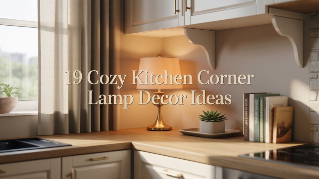 19 Corner Kitchen Decor With Lamp Ideas for a Cozy Glow