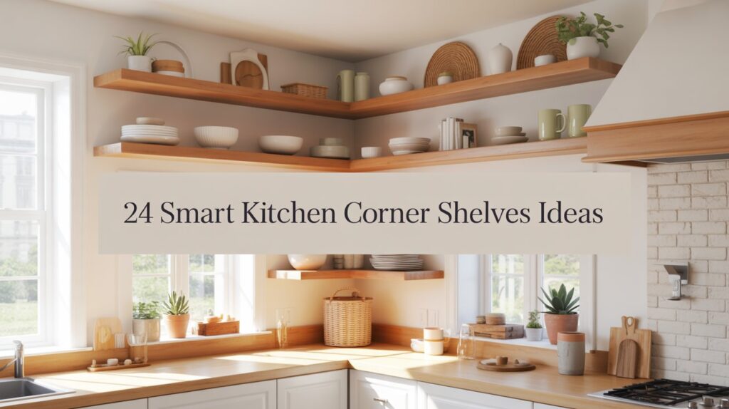 24 Kitchen Corner Shelves Ideas for Smart & Stylish Storage