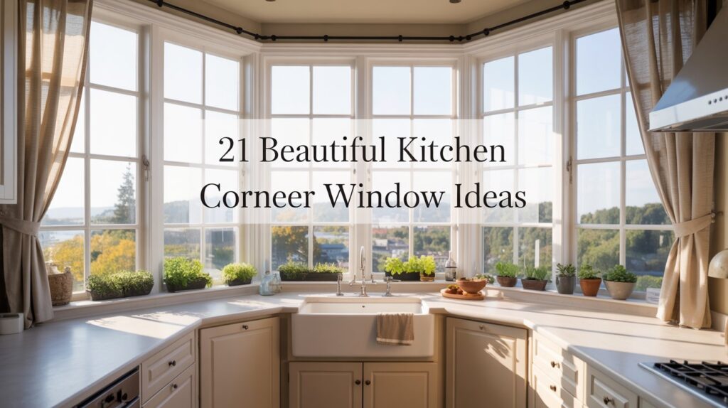 21 Kitchen Corner Window Ideas to Brighten Your Space