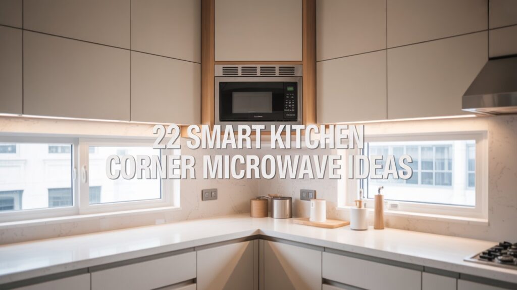 22 Kitchen Corner Microwave Ideas for Smart Space Saving