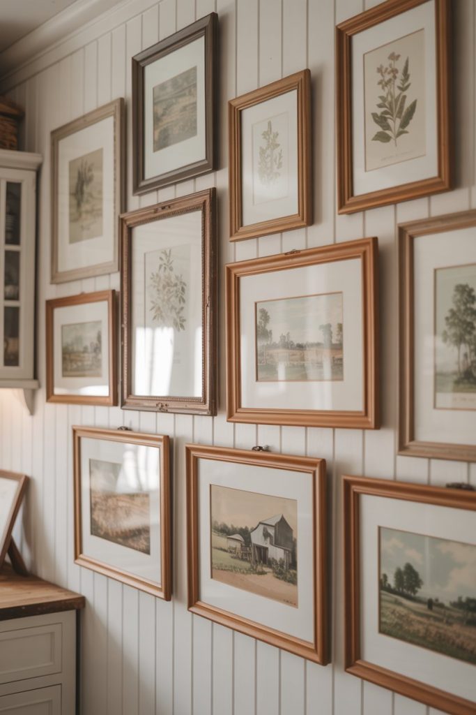 Farmhouse Gallery Wall with Frames