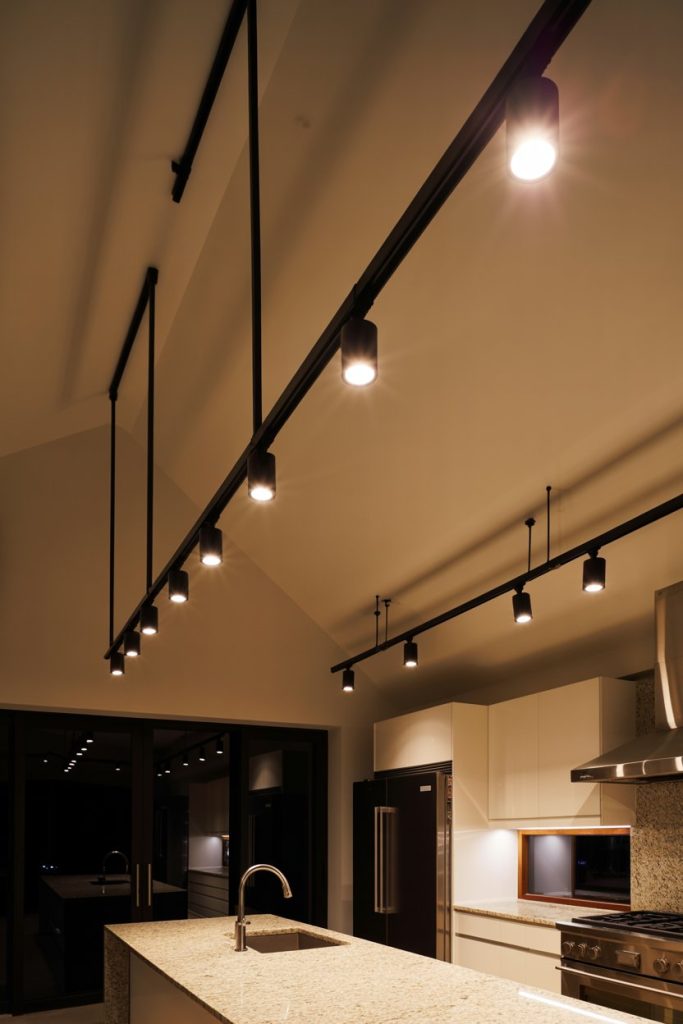 Track Lighting Across High Ceilings
