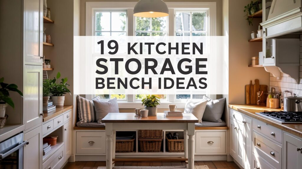 19 Kitchen Storage Bench Ideas for Smart & Stylish Seating