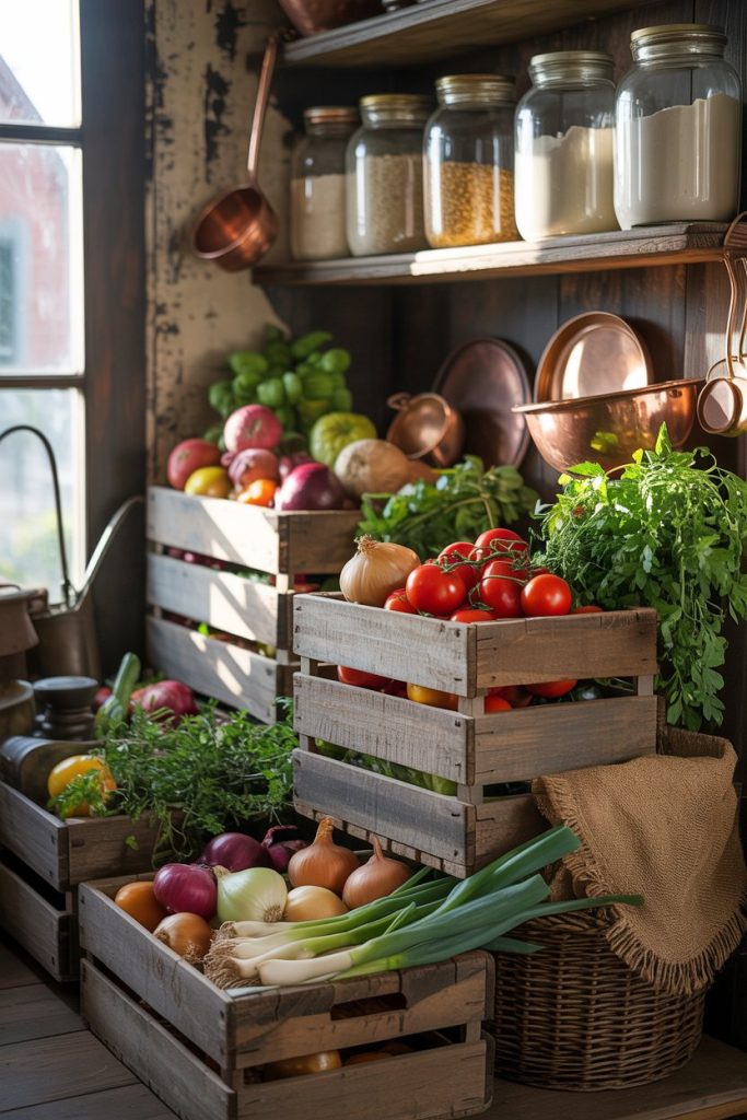 Wooden Crate Storage