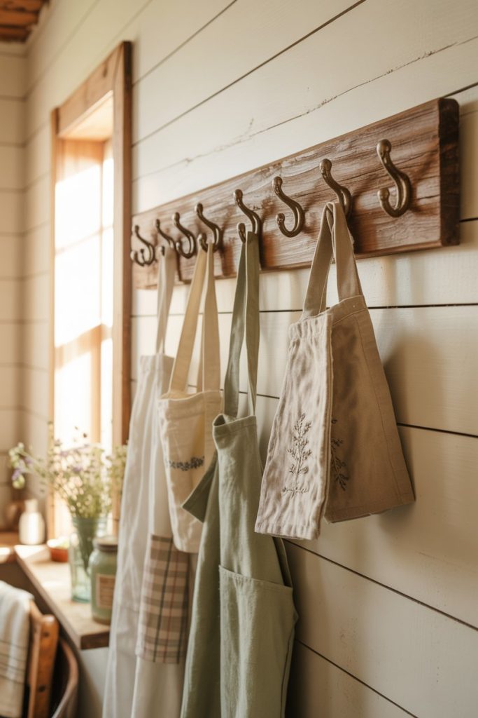Rustic Wooden Wall Hooks