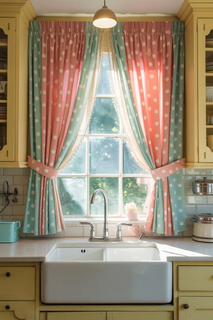 Retro Patterned Curtains