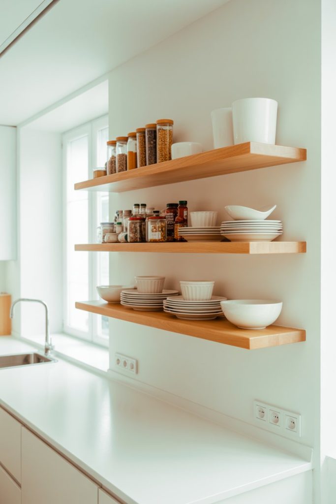 Slim Floating Shelves for Everyday Items