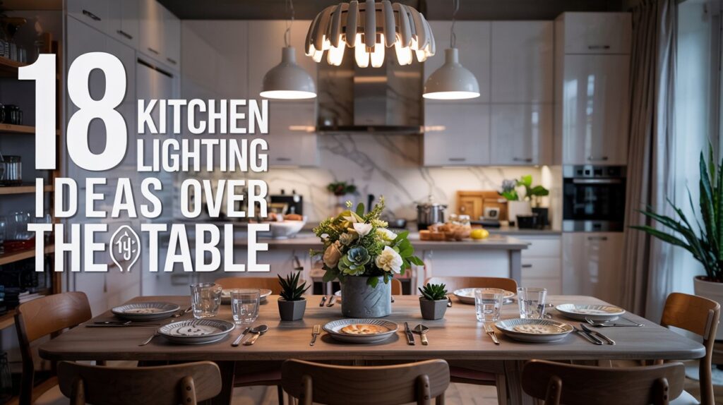 18 Kitchen Lighting Ideas Over Table for a Cozy Dining Space