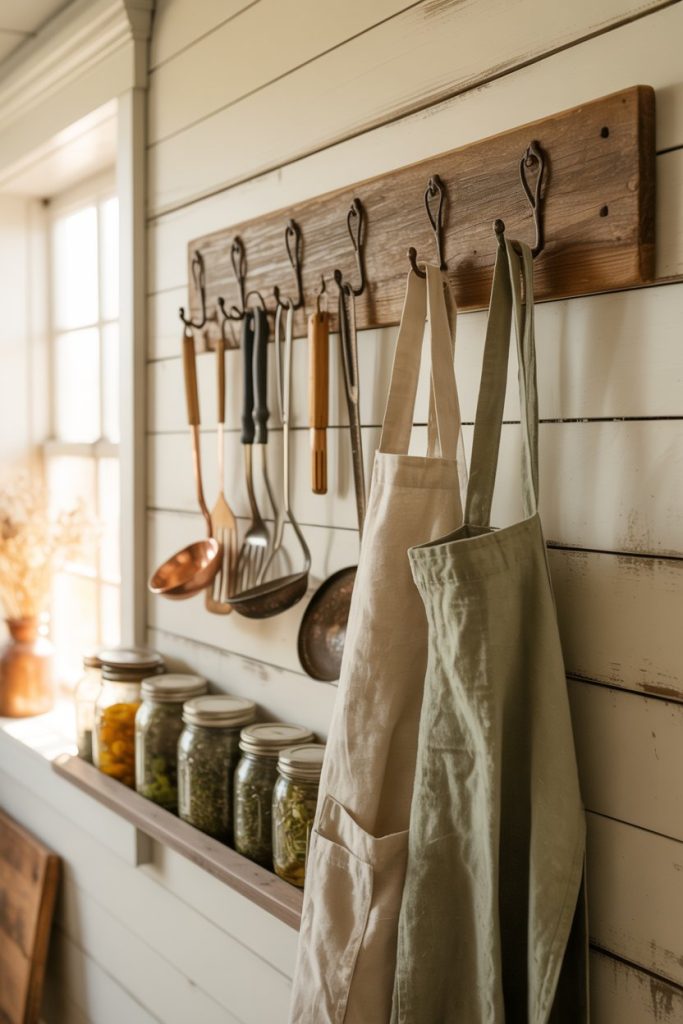 Wooden Hook Rack for Everyday Items