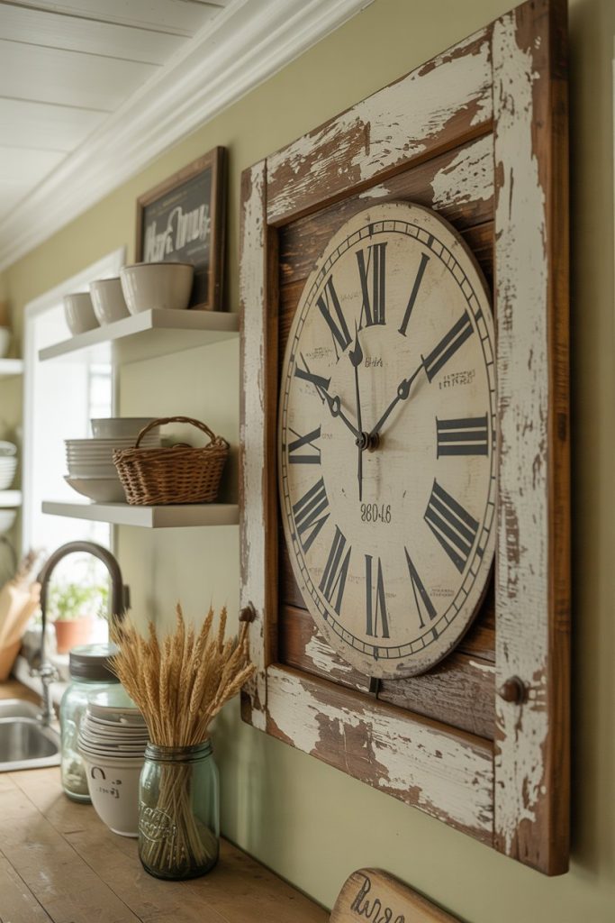 Vintage Farmhouse Wall Clock