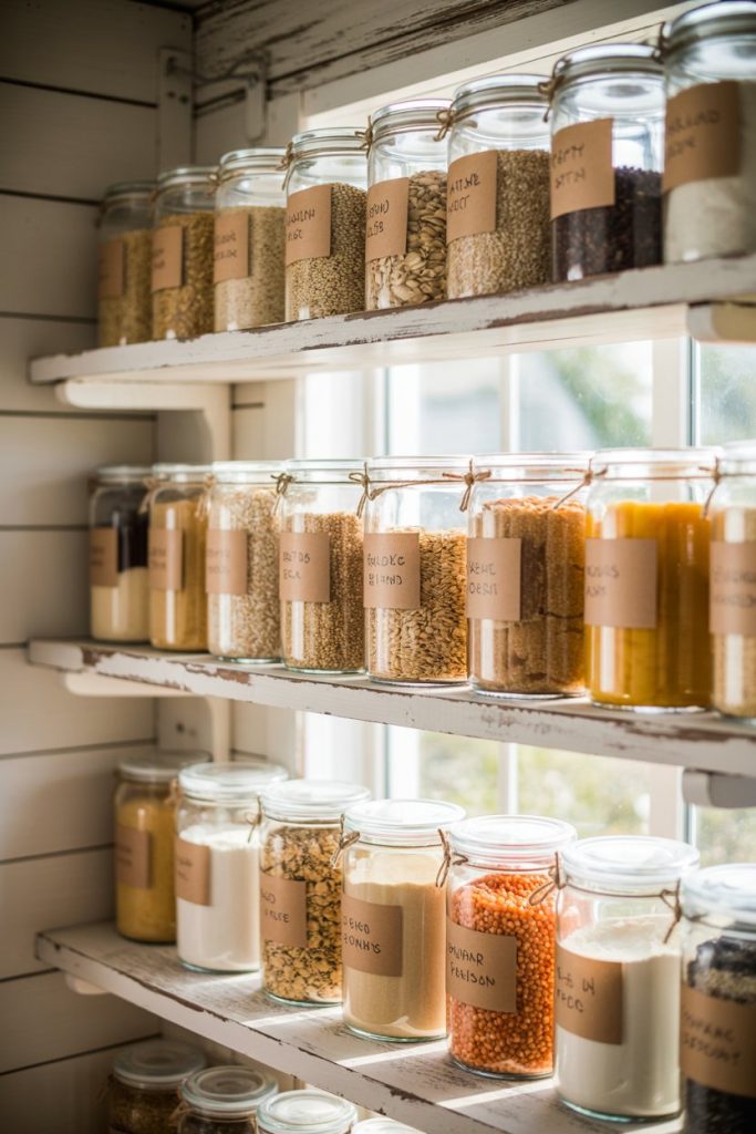  Glass Canister Pantry Display