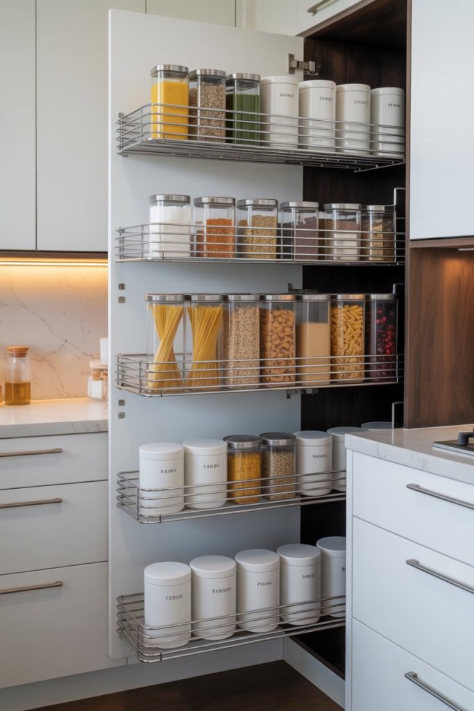 Pull-Out Corner Pantry System