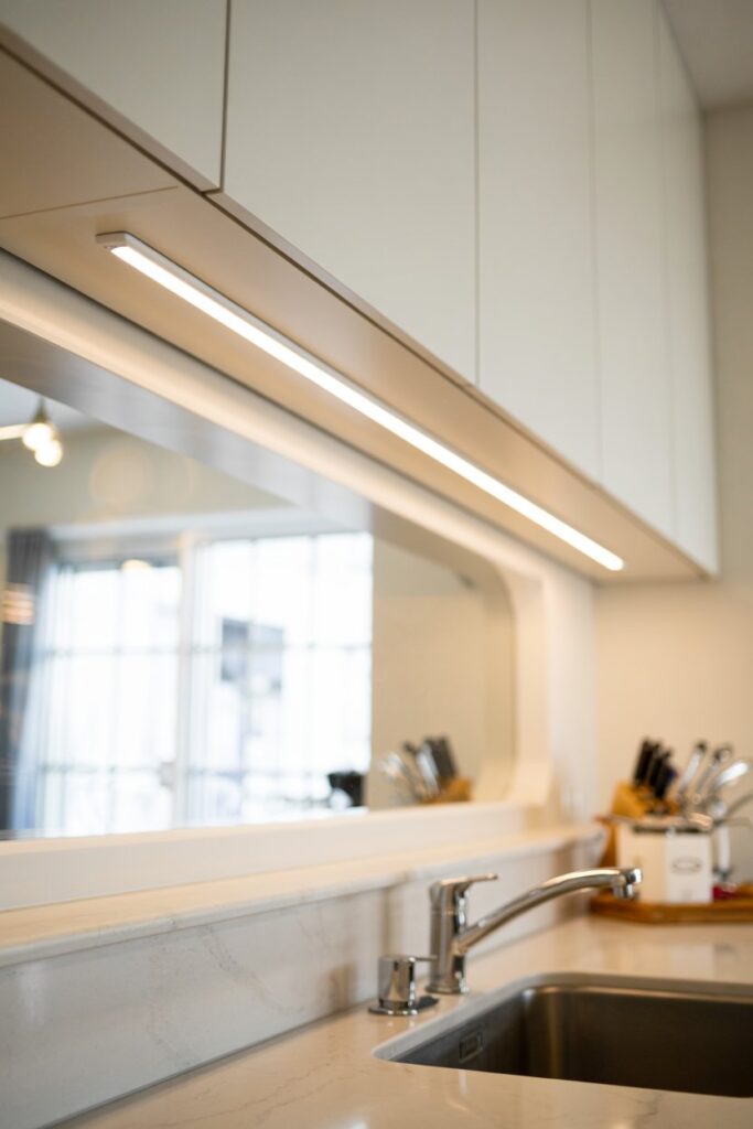 Slim LED Bar Light Above the Window