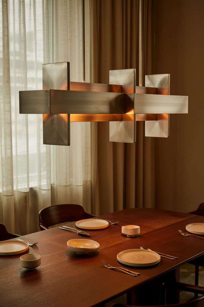 Rectangular Frame Chandelier