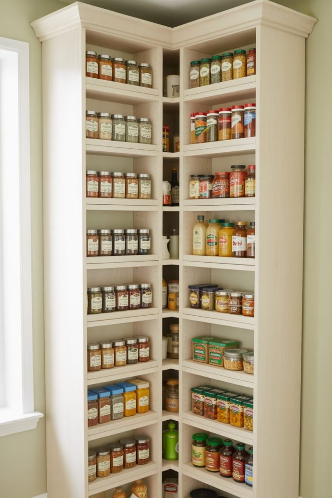Narrow Corner Pantry Tower