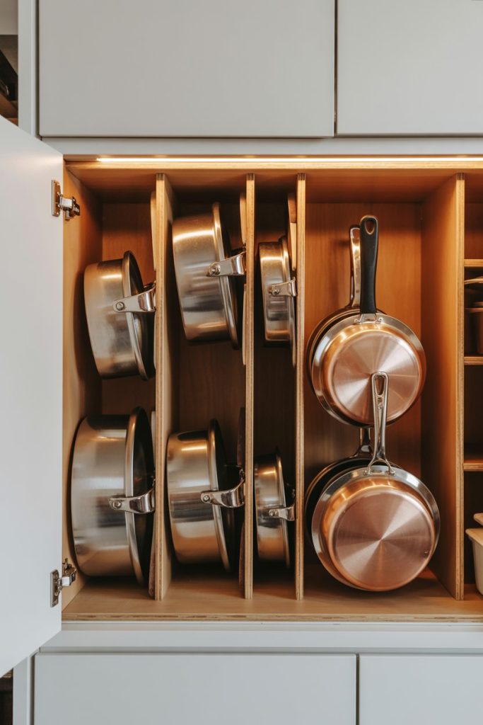 Vertical Cabinet Divider for Pots