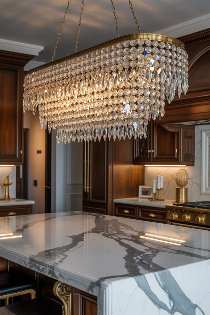 Cascading Crystal Lighting