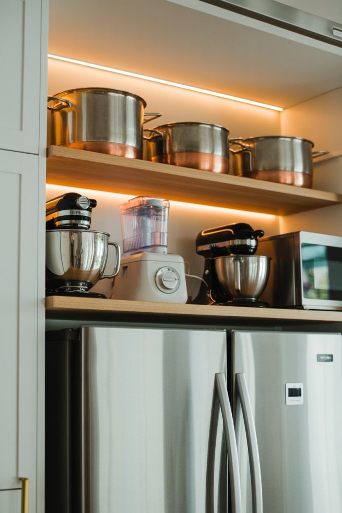 Over-the-Fridge Pot Shelf