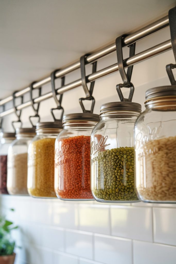 Hanging Jar Storage on the Wall