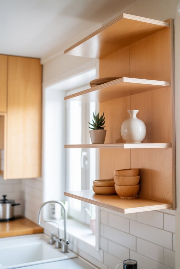 Scandinavian Corner Shelf Style