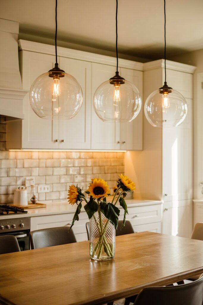 Glass Globe Pendant Lighting for an Airy Look
