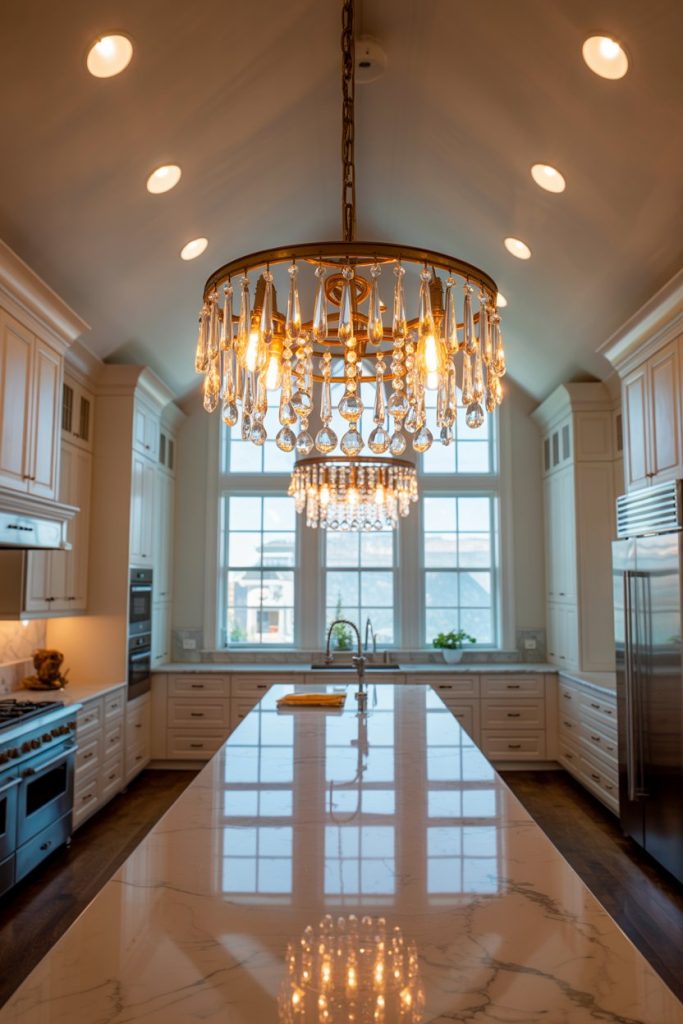 Double Chandelier Setup