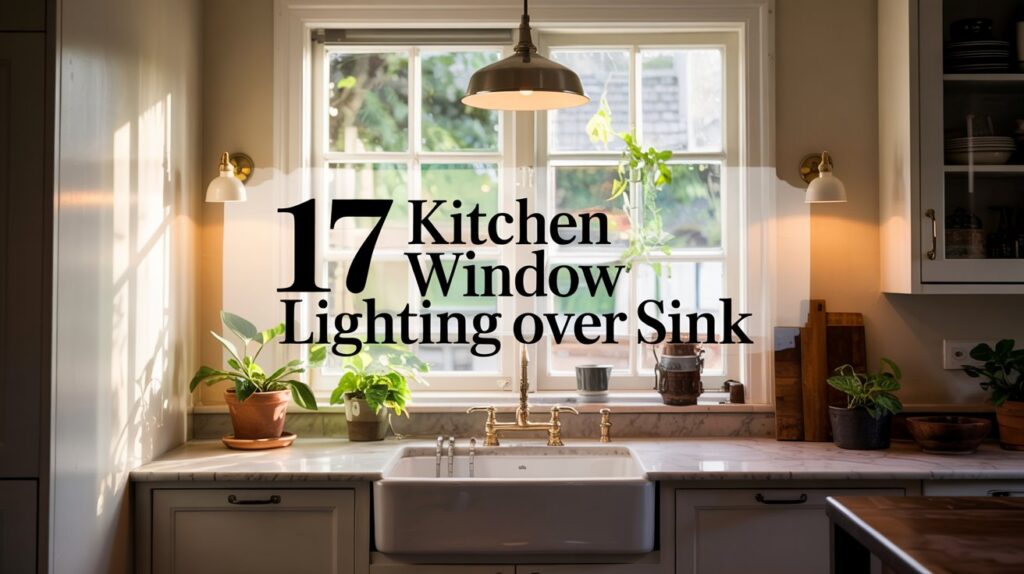 kitchen window lighting over sink