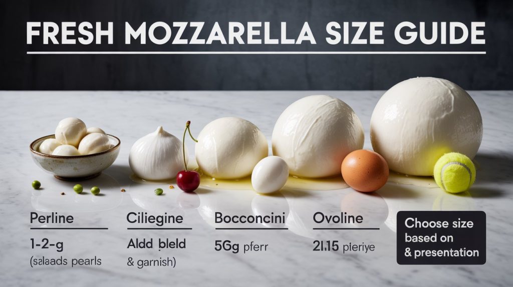 Fresh Mozzarella Size Chart: A Complete Guide to Choosing the Right Size