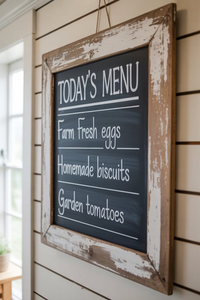 Chalkboard Kitchen Wall Sign