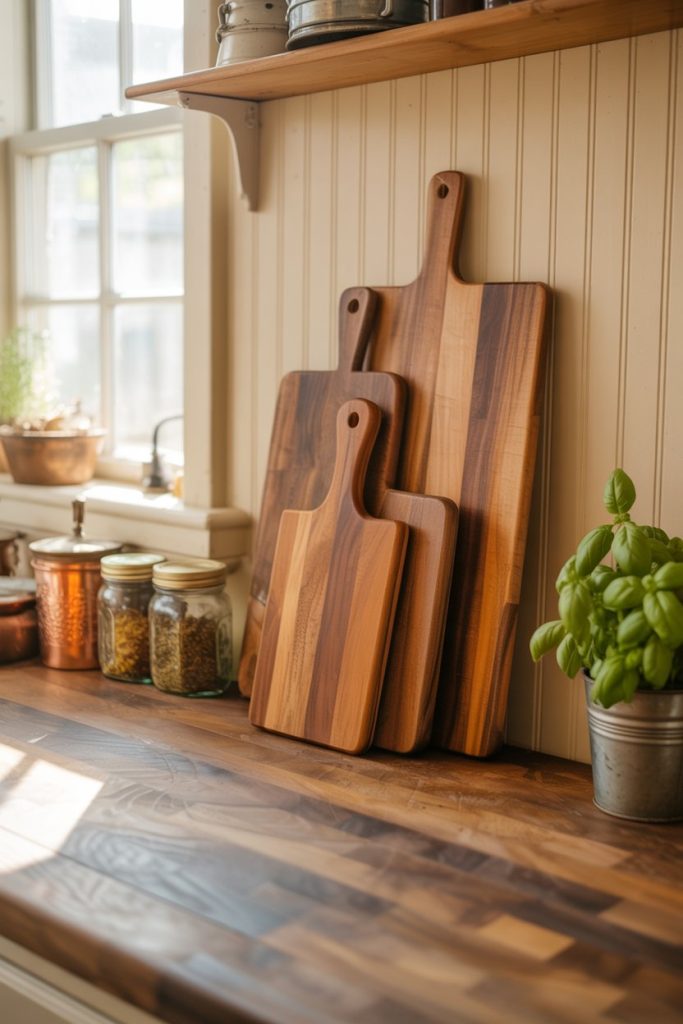 Decorative Cutting Board Display