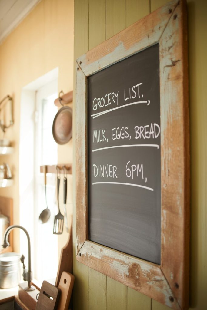 Chalkboard with Wooden Frame