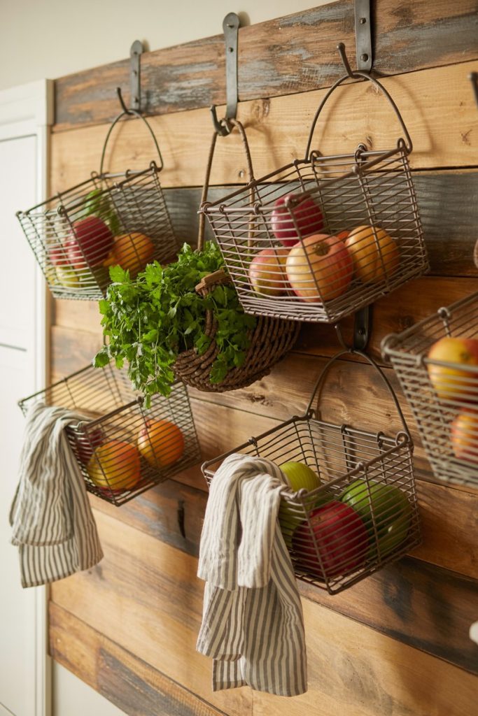 Hanging Metal Basket Organizer