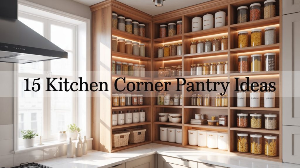 15 Kitchen Corner Pantry Ideas for Smart Storage 15 Kitchen Corner Pantry Ideas for Smart Storage