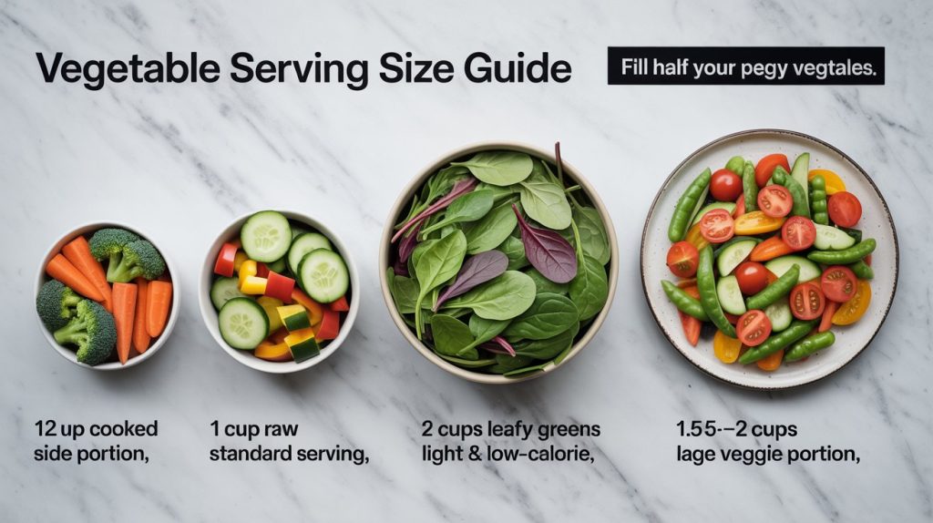 Vegetable Serving Size Chart: How Much Veggies Should You Eat? Vegetable Serving Size Chart: How Much Veggies Should You Eat?