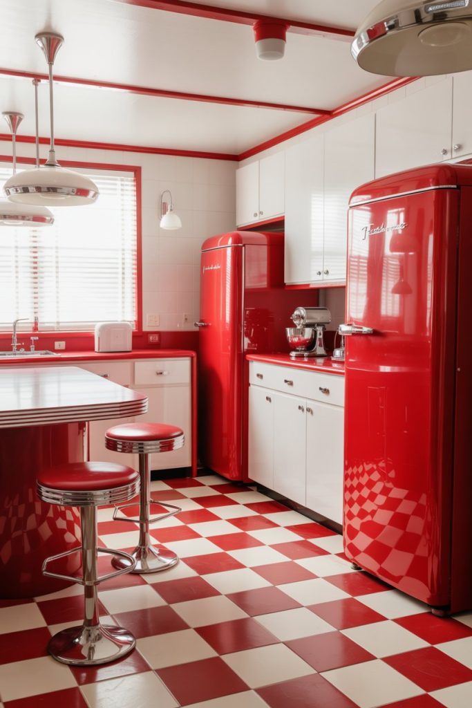 Classic Red and White Color Scheme