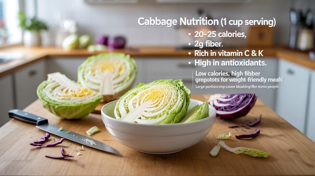 Cabbage Serving Size And Nutrition
