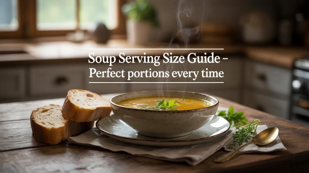 Soup Serving Size Guide: Standard Portions and Serving Chart