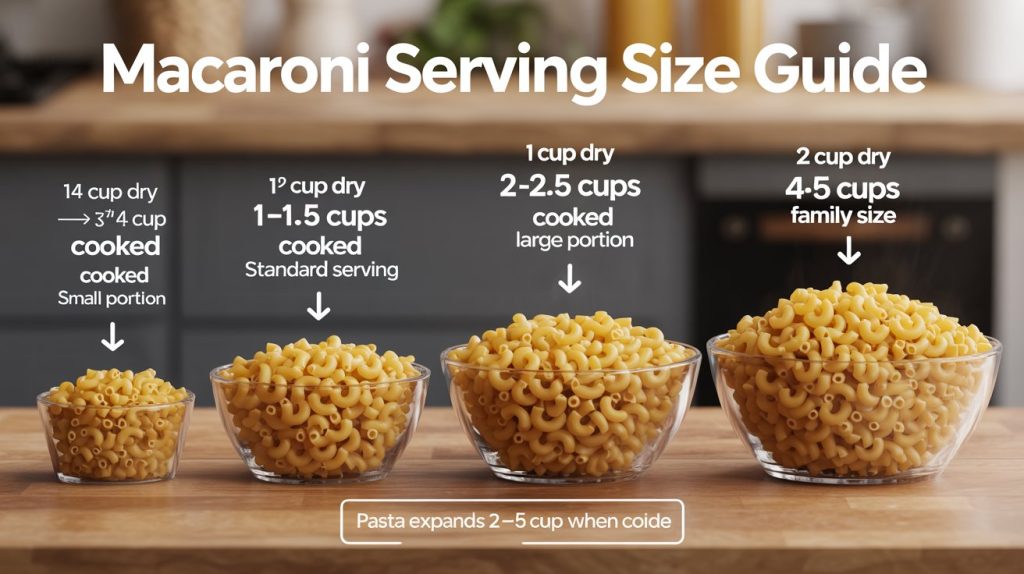 Macaroni Serving Size Chart: How Much Pasta Should You Cook? Macaroni Serving Size Chart: How Much Pasta Should You Cook?