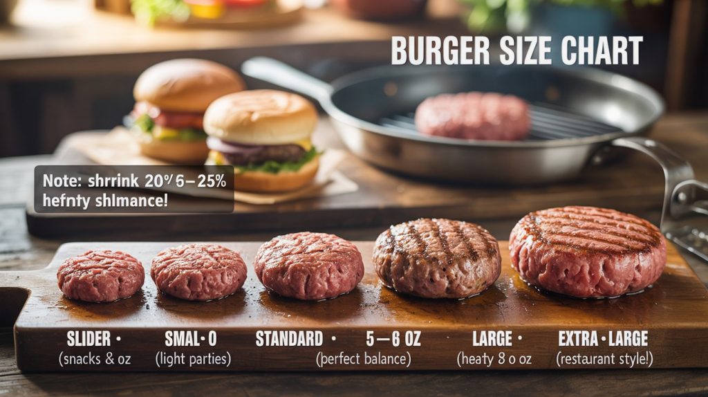 Burger Size Chart: The Ultimate Guide to Perfect Patty Portions